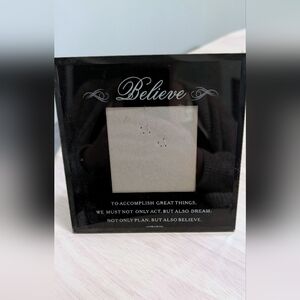 Believe Photo Frame with Quote (Photo Insert Size 3" x 3")
